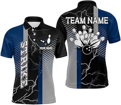 Amazon.com: PIONAMZIOZ Personalized 3D Bowling Shirt for Men
