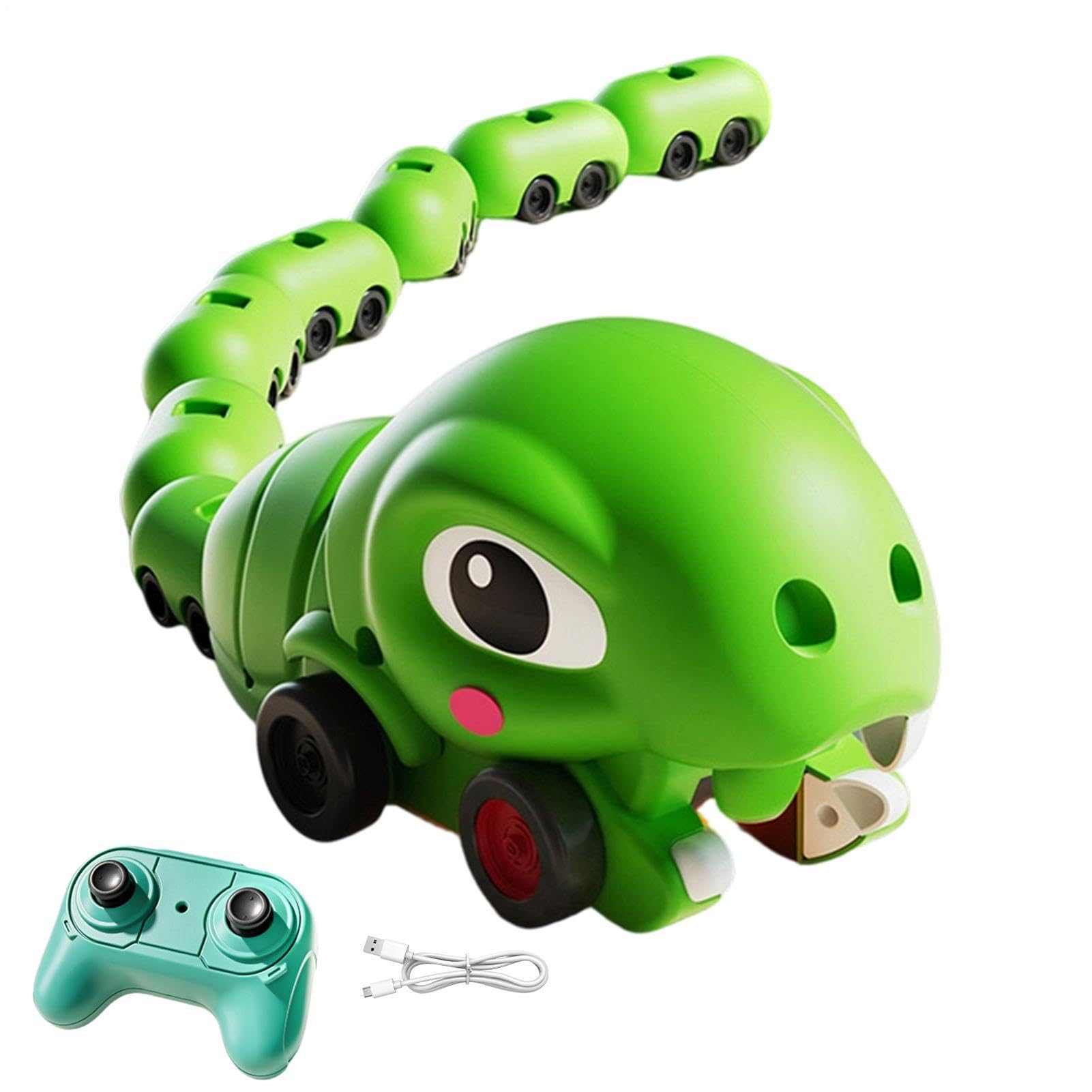 Veicolo Giocattolo Serpente Mangia Telecomando USB Ricaricabile Suoni E | Giocattolo Serpente Mangia Telecomandato per Cortile Riunioni Familiari Festival Bambini Ragazzi