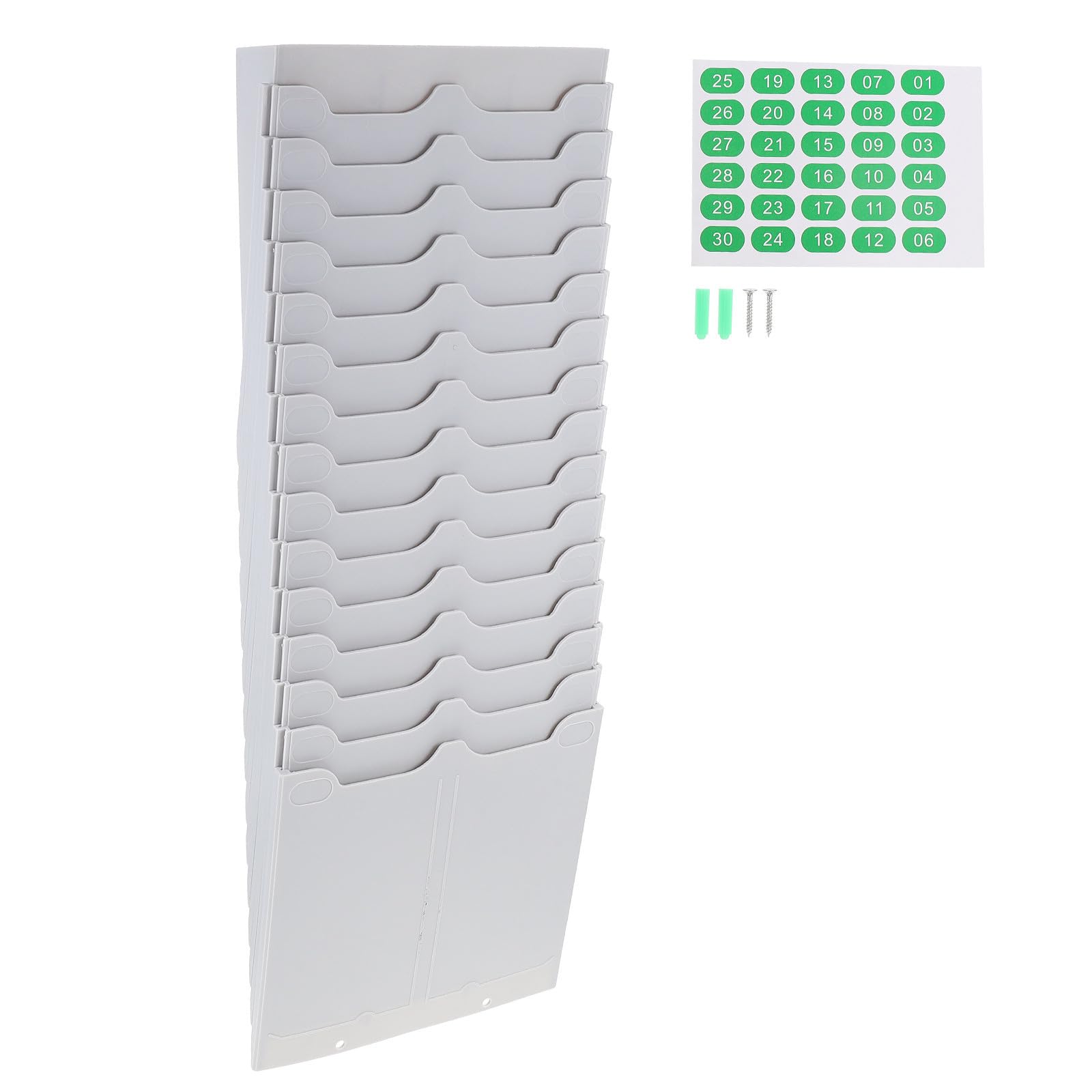 Étagère murale porte-cartes CRAFTHROU 30 emplacements pratique en plastique