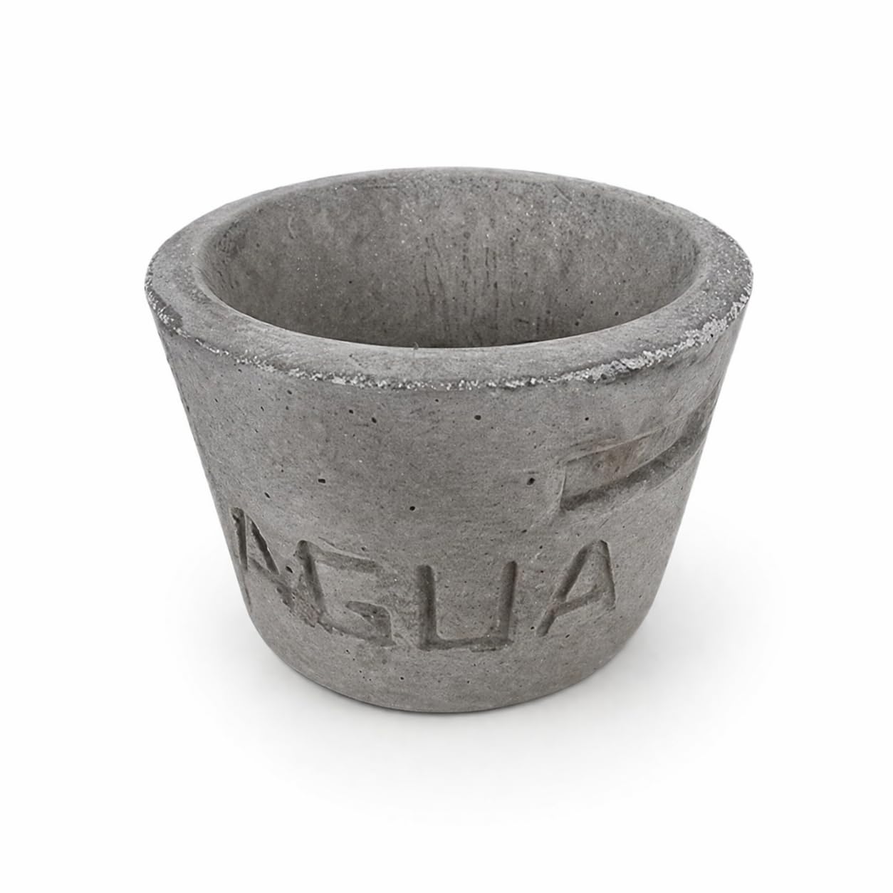 Vegara Stone Comedero y Bebedero de Hormigón para Perros, 30 x 30 x 21 cm, Antivuelco y Antimordeduras, Gris