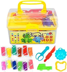 Maleta de Massinhas com 12 Massinhas e Acessórios de Modelar