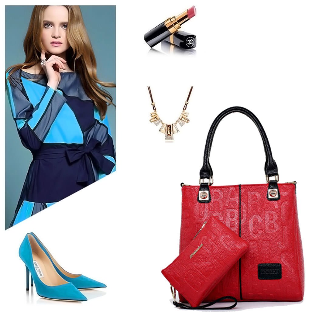 DEERWORD Donna Borse a Spalla Borsa a Tracolla Elegante Grandi Firmate Marca Mano Antifurto PU pelle 5706 2 pz