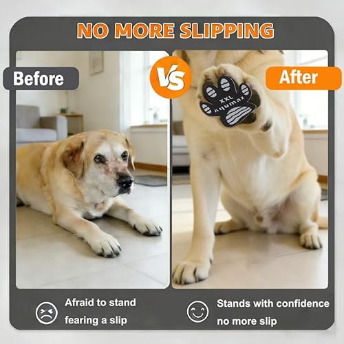 Miniatura 6 de Protector de patas de perro, almohadillas de tracción antideslizante, asistente de paseo para perros mayores, calcomanías de pie para suelos de