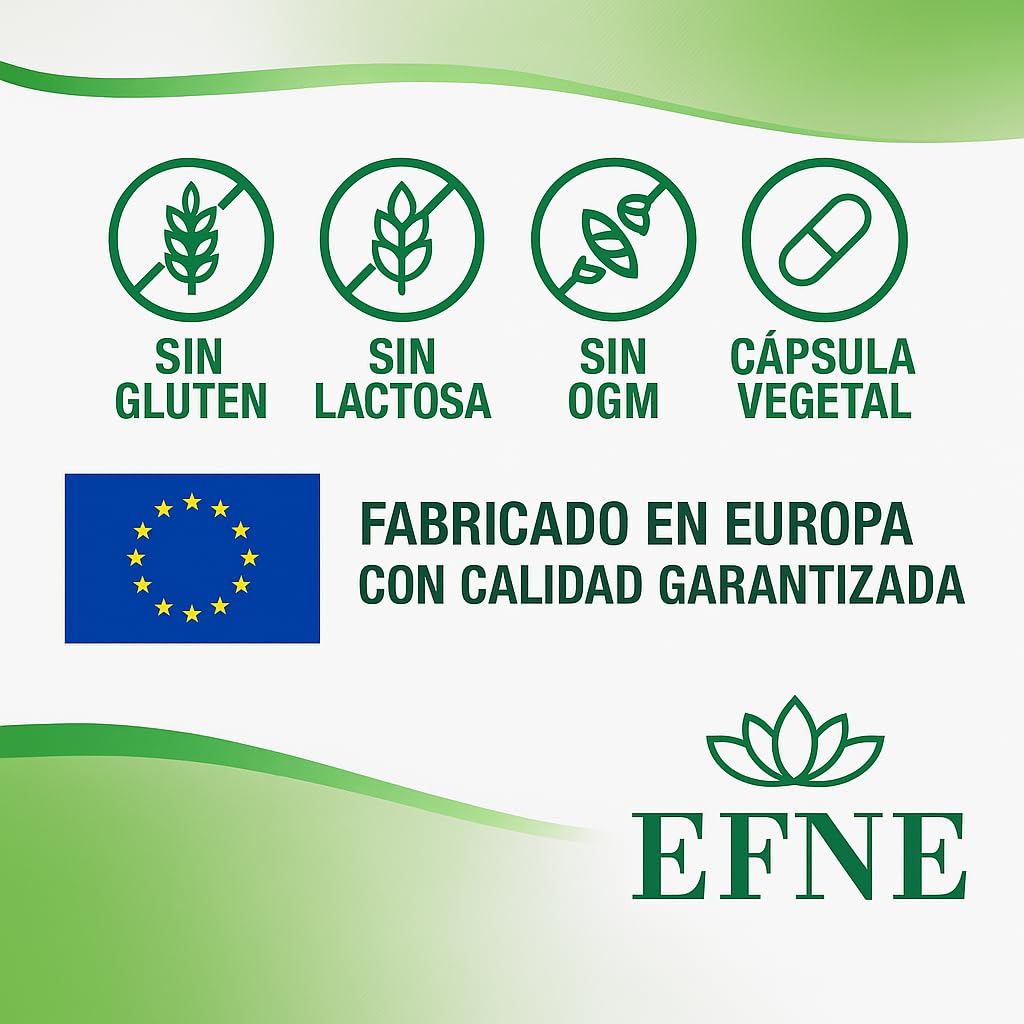 EFNE Probiotico Megaflora – 60 capsulas – Fórmula avanzada Megaflora Evo 9 (multi‑cepa, 9 cepas) – 100 % vegano – Apoyo digestión, microbiota equilibrada e inmunidad, formula avanzada