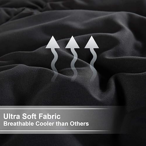 Miniatura 3 de TEKAMON - Edredón matrimonial de invierno y verano, para todas las estaciones, cálido, suave, acolchado, relleno alternativo de edredón con pestañas