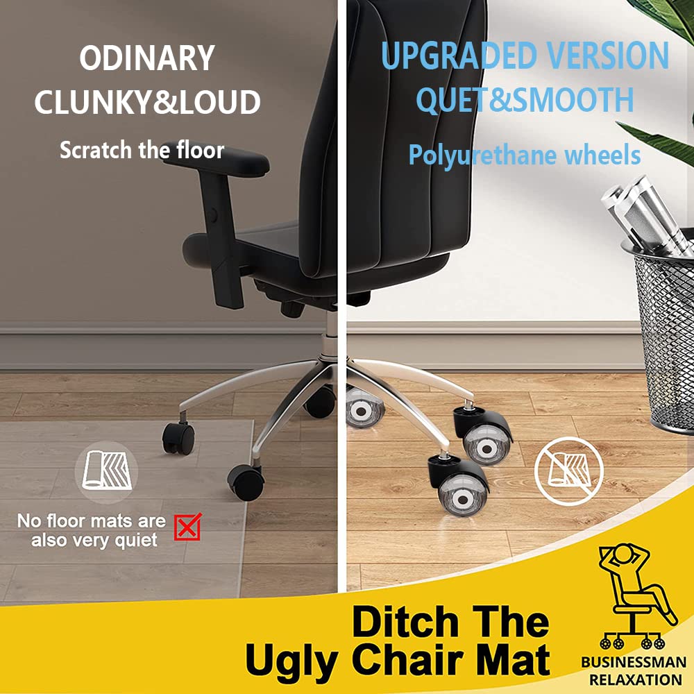 Office Chair Caster Wheels 5mm Heavy Duty Computer Desk Chair Wheel