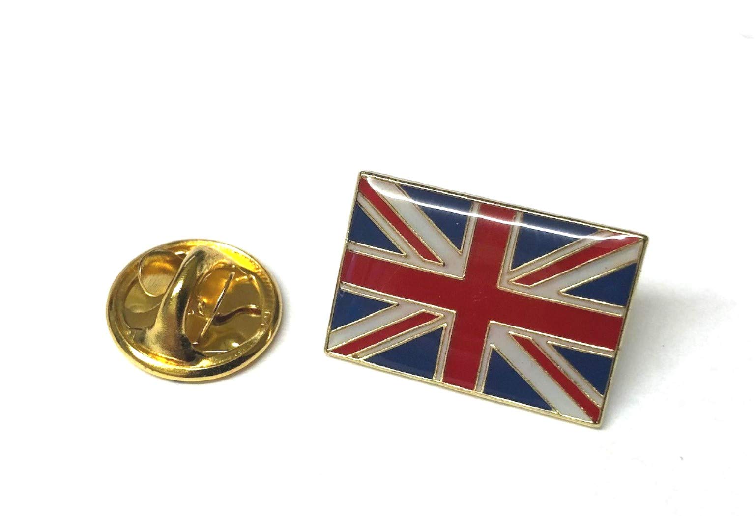 Great Britain Union Jack Rectangular Oblong British National Flag Metal Pin Badge | High Quality Metal Enamel Pin Badge Lapel Brooch