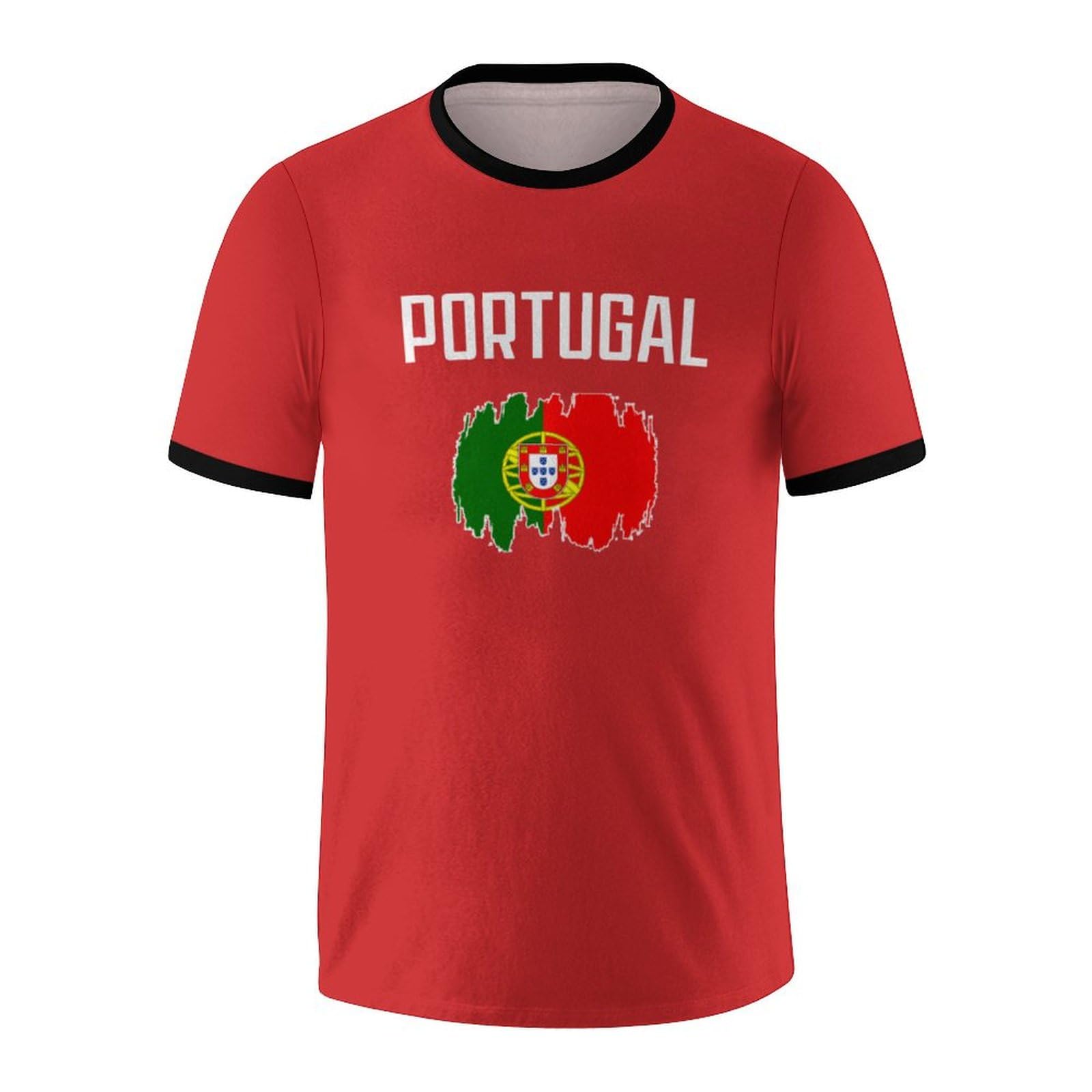 Soccer National T-Shirt Uniforms Printing Short Sleeve Shirts for Men Fans Apparel Gifts S-2XL, For P-or-tugal, XXL