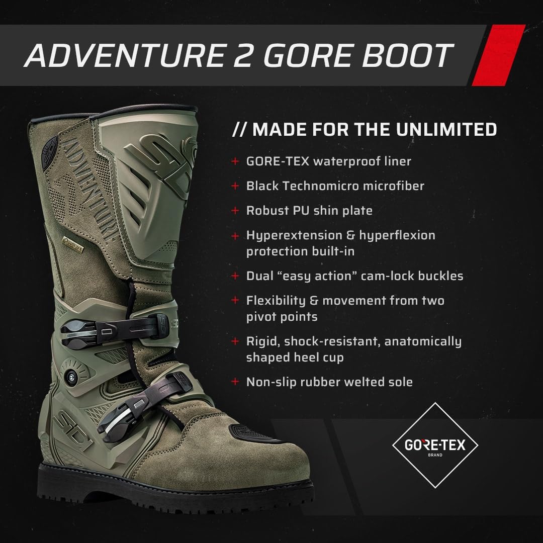 SIDI Adventure 2 Gore-tex® Motorcycle Boots EU 42