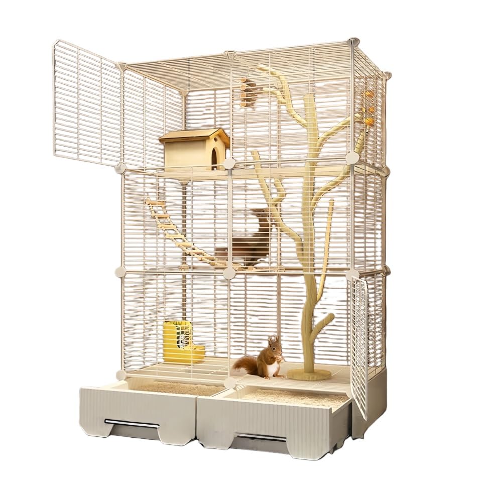 user_f11cf30e　904545 引き出し、側面金網ケージ Amazon | AOUGN 【多層構造・小動物用大型ケージ】大型縦長金網ケージ