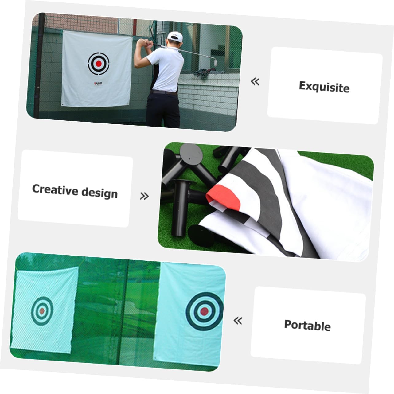 Thick Canvas Golf Hitting Target Practice Net Professional Net Swing Exercise Cloth