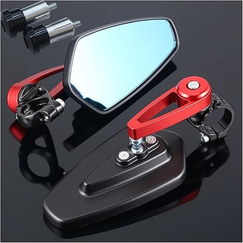 Motorcycle mirror Universal Motorcycle Bar End Mirror Accessories For Yamaha R1 R3 R6 MT03 ( Color Red )