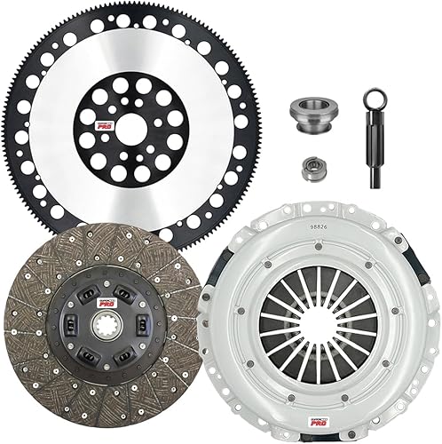 ClutchMax PRO Performance Stage 1 Kit de embrague con volante Chromoly compatible con Mustang GT 1996 1997 1998, Cobra SVT 2/2001-2004 Mustang GT