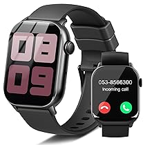 Smartwatch Uomo Donna Chiamate Bluetooth, 1.96” Orologio Smartwatch con Cardiofrequenzimetro, Contapassi, Sonno, SpO2, 110+ Modalità Sportivo Smart Watch Impermeabil IP68 Fitness Tracker per Android iOS