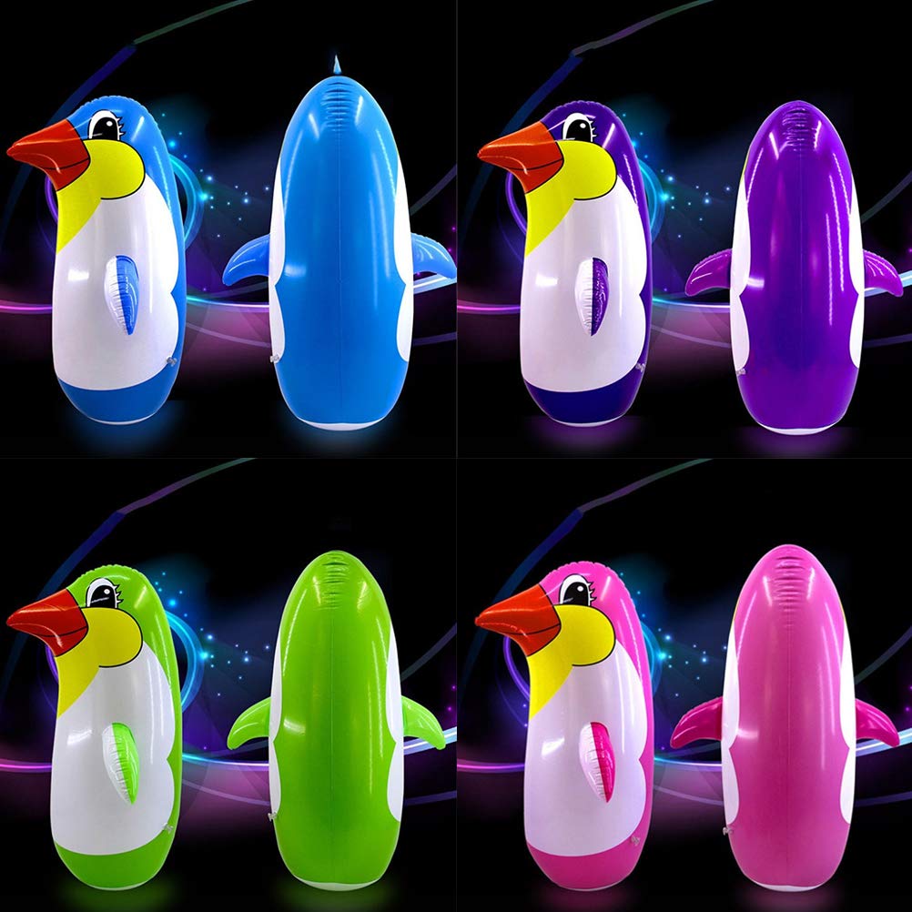 Inflatable Penguin Tumblers, 5 Inflatable Penguin Tumblers Inflatable Toys (Random Shipments) (Colorful)
