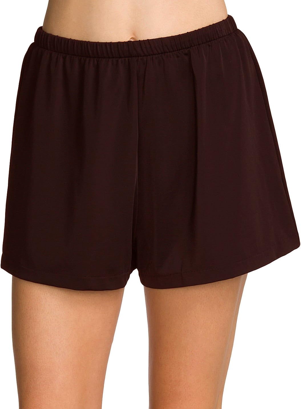 Maxine of Hollywood Womens 2" Loose Fit Mid Rise Swim Shorts