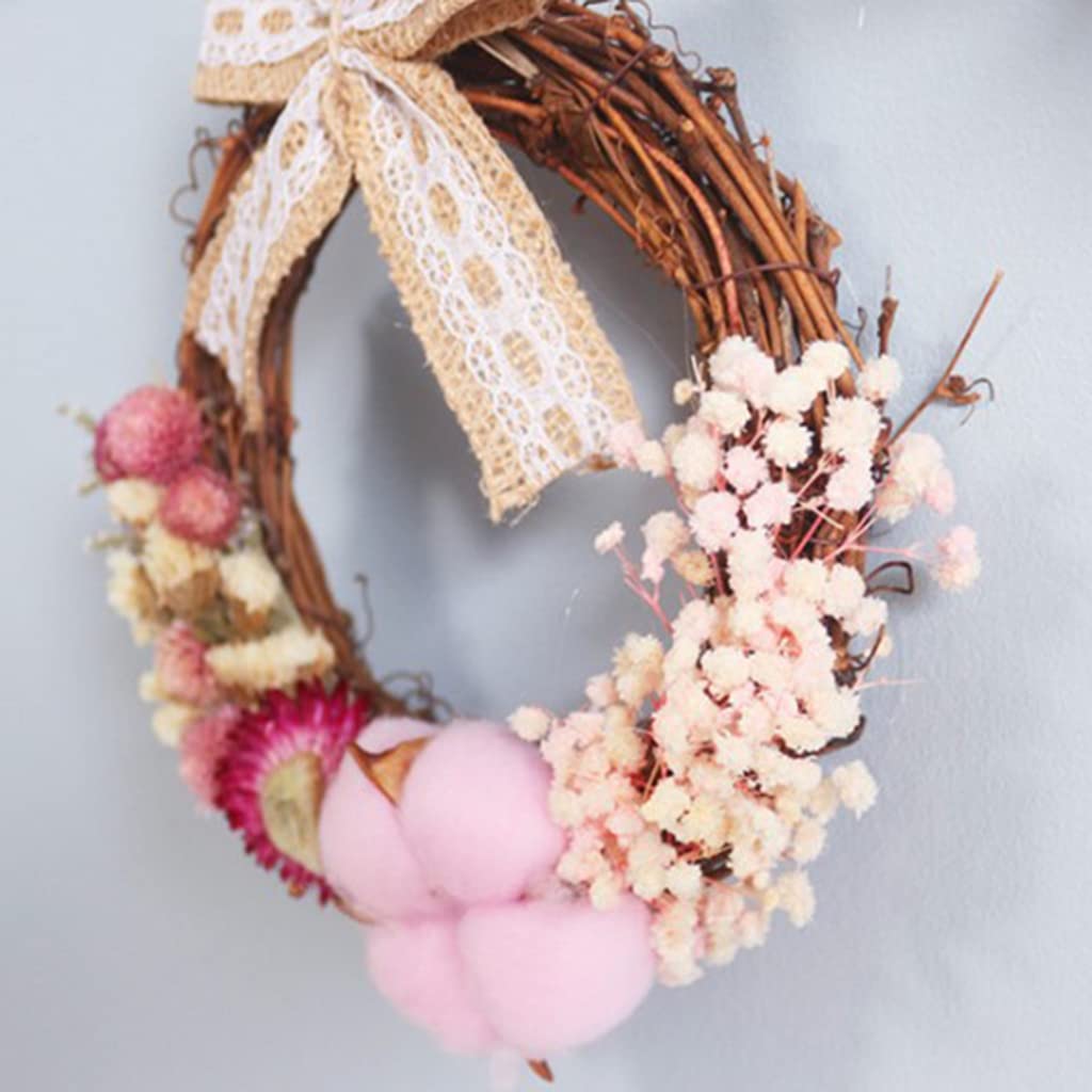 Prachtig Gedroogde Bloem Krans Voordeur Krans Indoor Outdoor Bloemen Kransen Handgemaakte Home Decor Window Front Porch Decor Boho verschillend