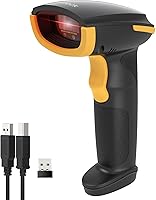 Inateck BCST-21 Wireless Bluetooth 1D Barcode Scanner - 2000mAh Battery Lasts 3 Months, Handheld USB Reader with APP & SDK