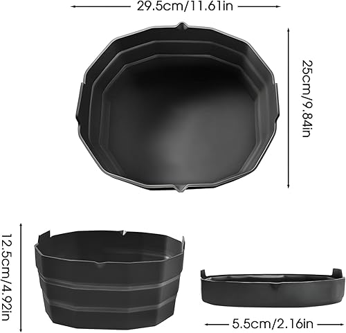 Miniatura 2 de Revestimientos para olla de cocción lenta compatibles con olla Crock Pot de 6 a 8 cuartos de galón, inserto divisor de silicona reutilizable, a