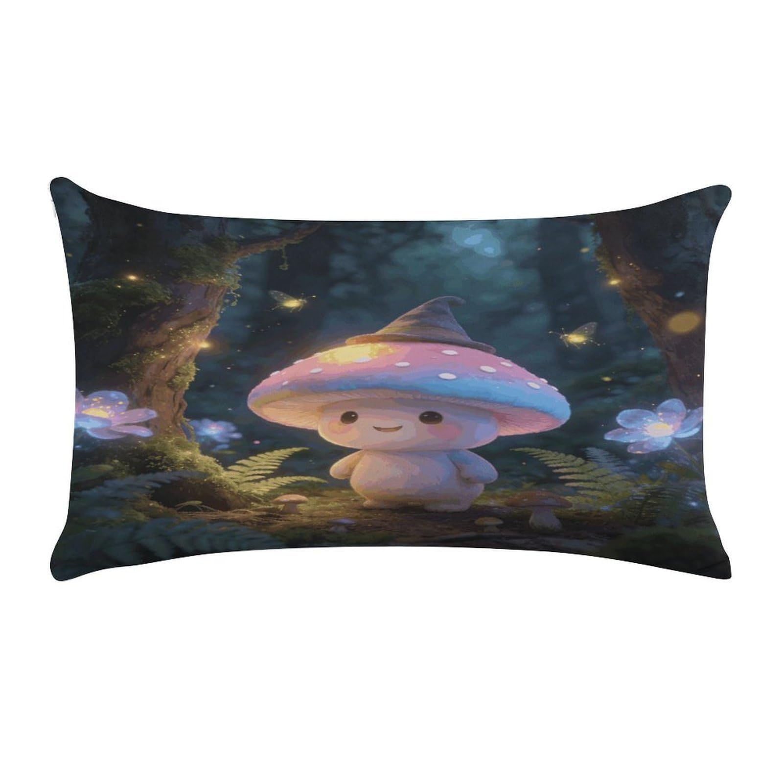 Fodpand Style The Fun Guy Enchanted Pillow Cases Set Of 1 Extra Soft Pillow Protectors With Hidden Zipper Perfect For Hotels, Guest Rooms,Bedroom 12X20 Inches Pillows Not Included