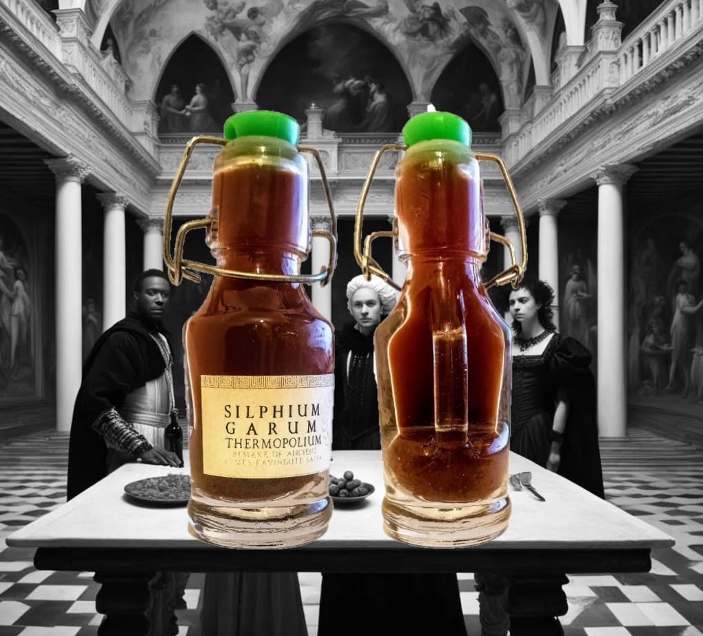 Silphium Garum Termopolium.Ancient Roman sauce remade and ombined with Mexican chilies 500ml
