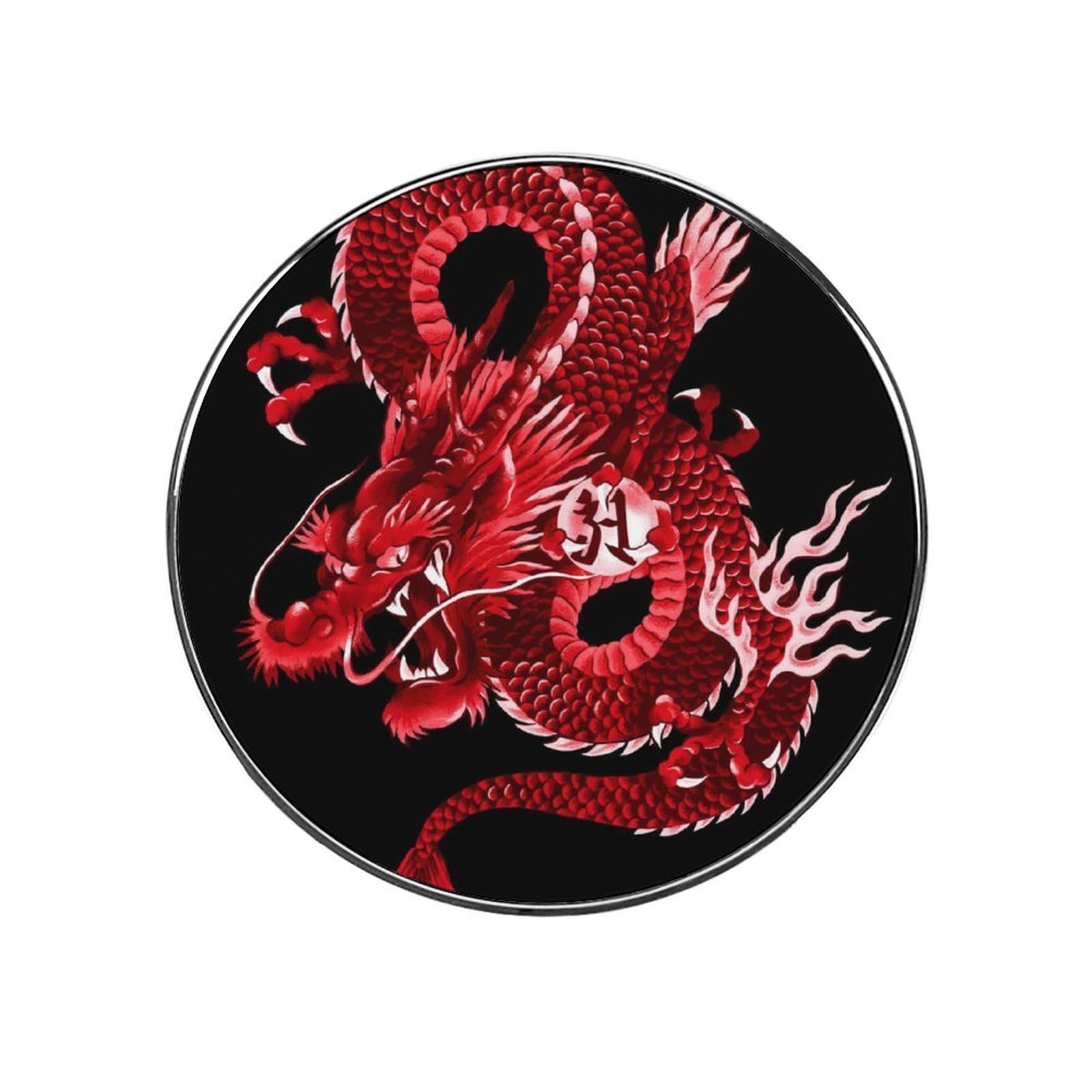 Dragon Red Refrigerator Magnet Decorative Fridge Sticker For Kitchen Office Home Décor