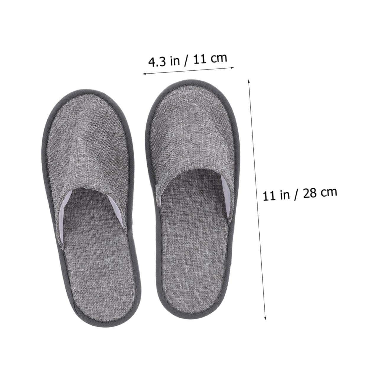 VALICLUD Zapatillas Desechables Plegables para Viaje 15 Pares Algodón Lino