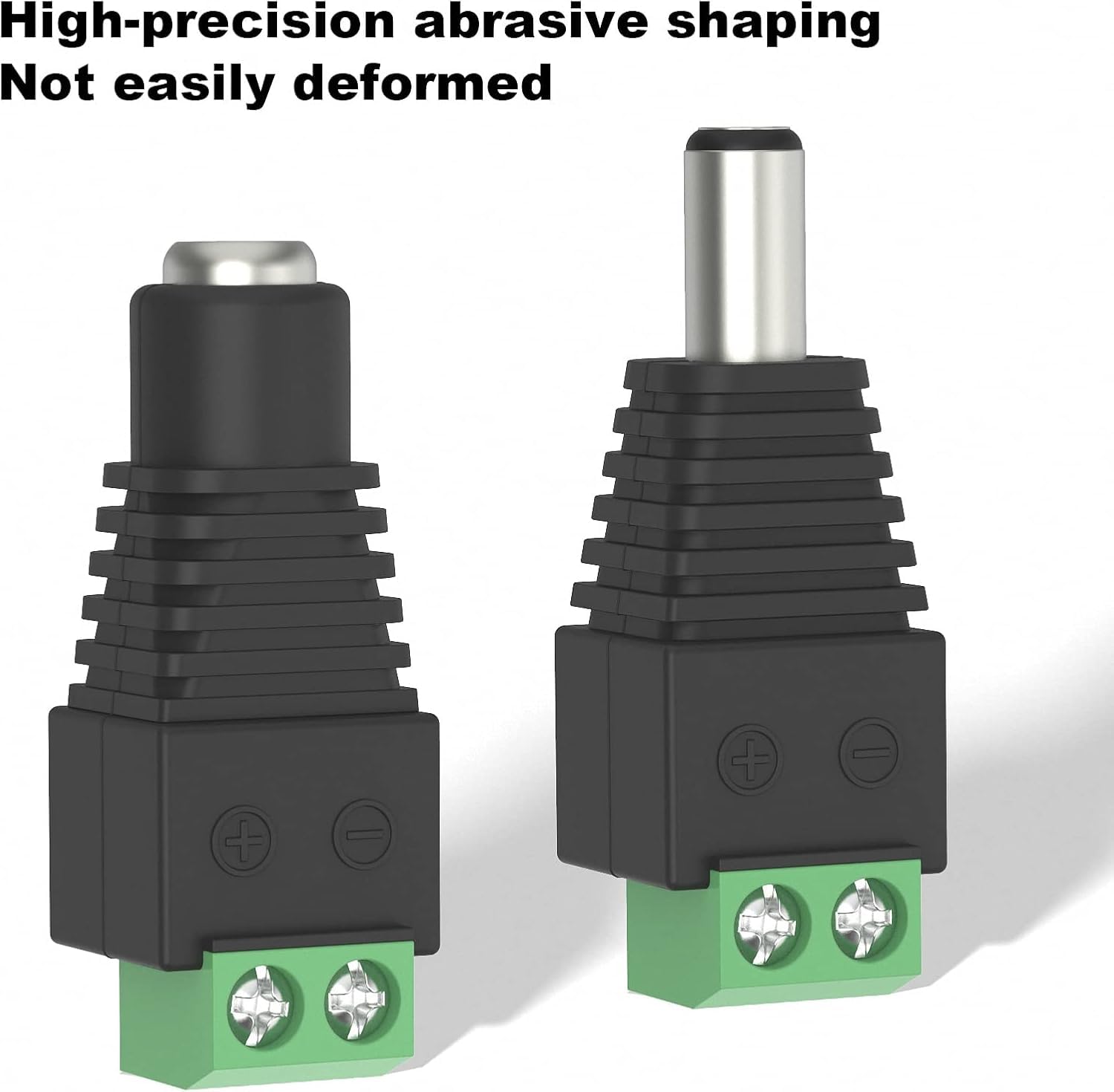 GTIWUNG 8 Pezzi Adattatore di Alimentazione DC Universale da 5,5x2,1mm Connessione CC Femmina a Maschio Adattatore Jack Connettore, DC Barrel Connettore, 2 Paia Connettori di Alimentazione DC
