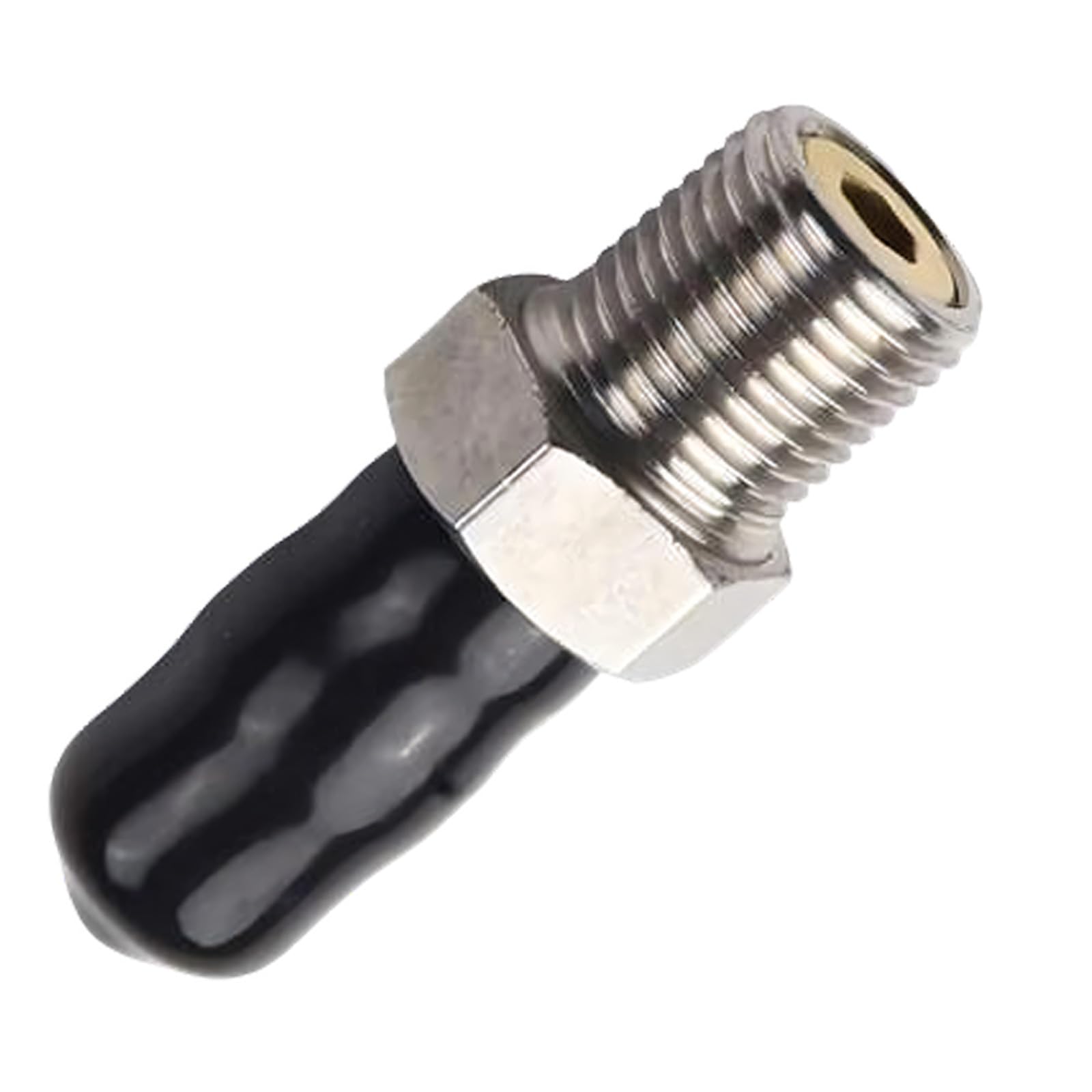 Cazstyk Men's M10x1 Stainless Steel 8Mm 1 / 8Bspp Threaded Connector For Tool And Equipt Replacet Part Steel Link