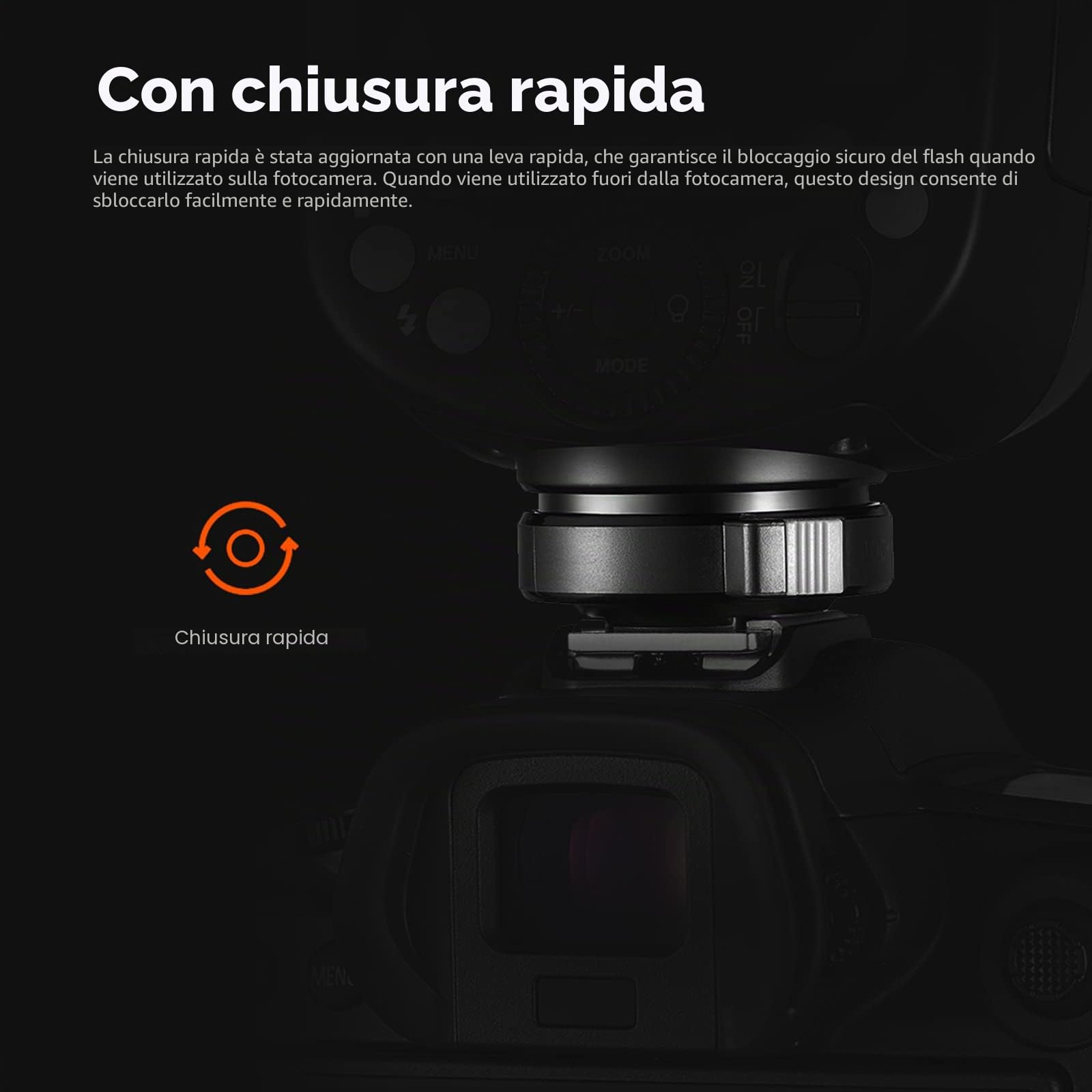 Godox V860III-N TTL Flash Fotocamera GN60 HSS 1 / 8000s 5300K Speedlite con Luce Pilota a LED per D850 D610 D750 D810 D7000 D800 D700 D7100 D5200 D5100 (V860IIIN) | 76Ws GN60 Strobe Luce, Tempo di Riciclo 1,5s, Sistema X Wireless 2,4GHz, con Batteria Li-i