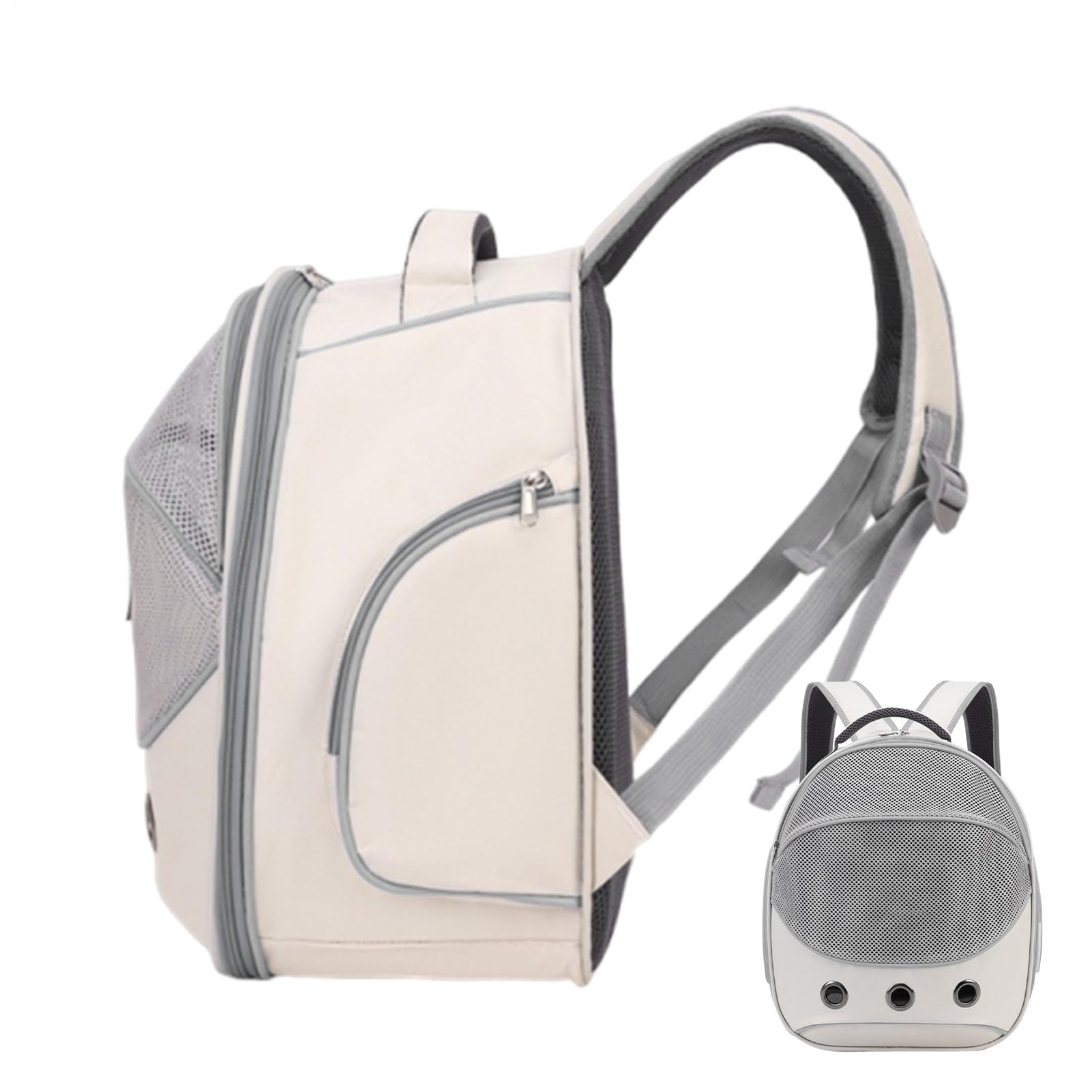 Sac de transport pour chat respirant avec pochette confort pour petit chien et lapin