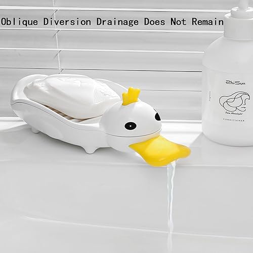 Miniatura 6 de Jabonera de pato autodrenante para ducha, baño, bañera, fregadero de cocina, mantiene las barras de jabón limpias en seco