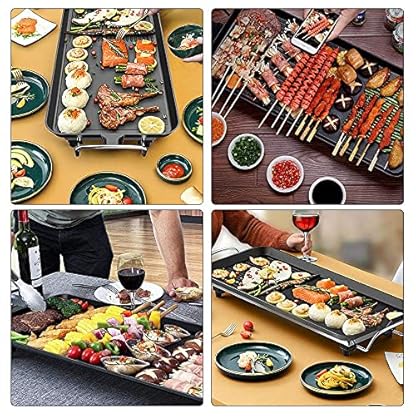 KAUTO Elektrischer Teppanyaki-Tischgrill 26,3 * 11 Zoll Elektrische Backform Multifunktionale 1700-W-Grill-Grillplatte… – Bild 7