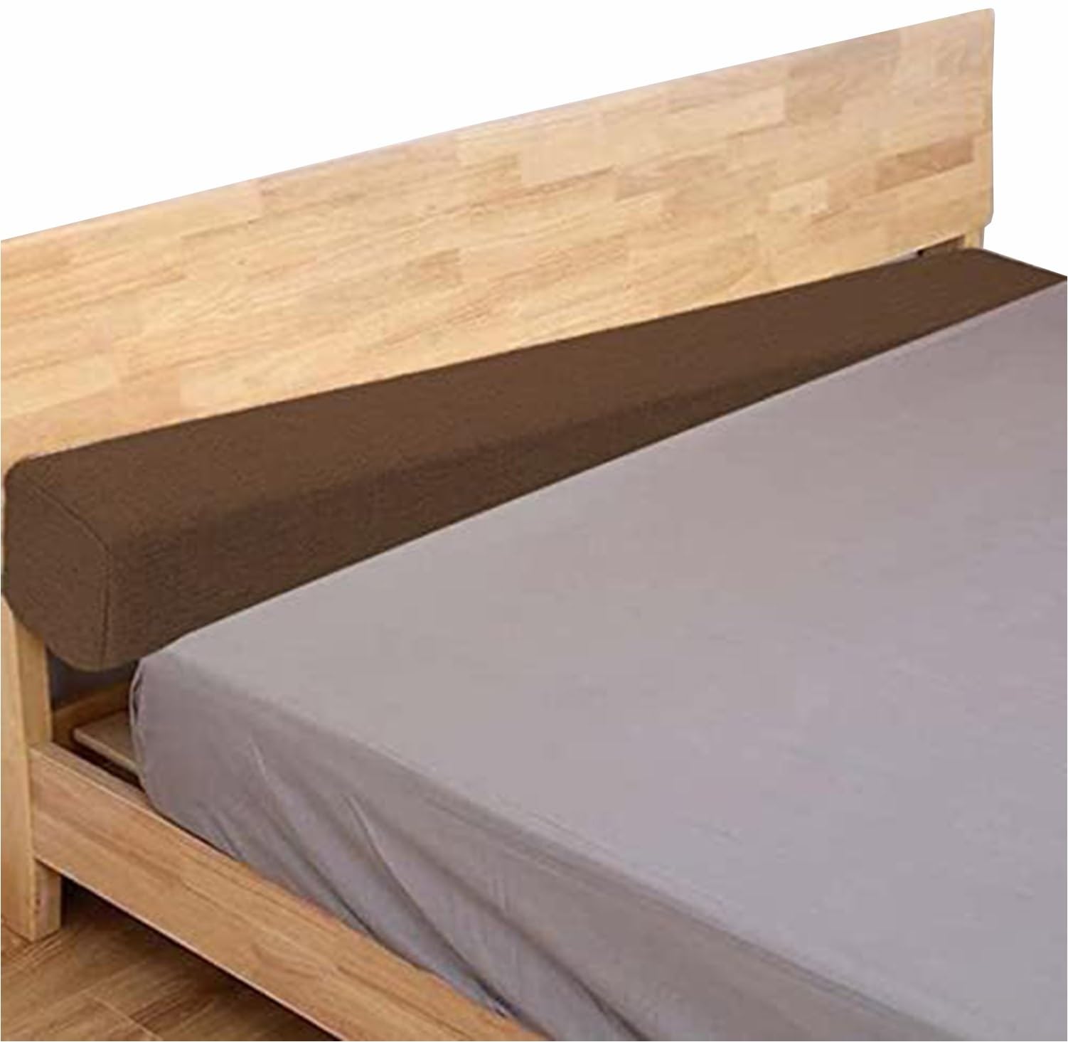 Holomaalahi space filler between bed and wall 150x10x10cm/59x4x4in for Headboard Gap or Wall, Bed Extension for Single, Double & King Beds, Removable Cover