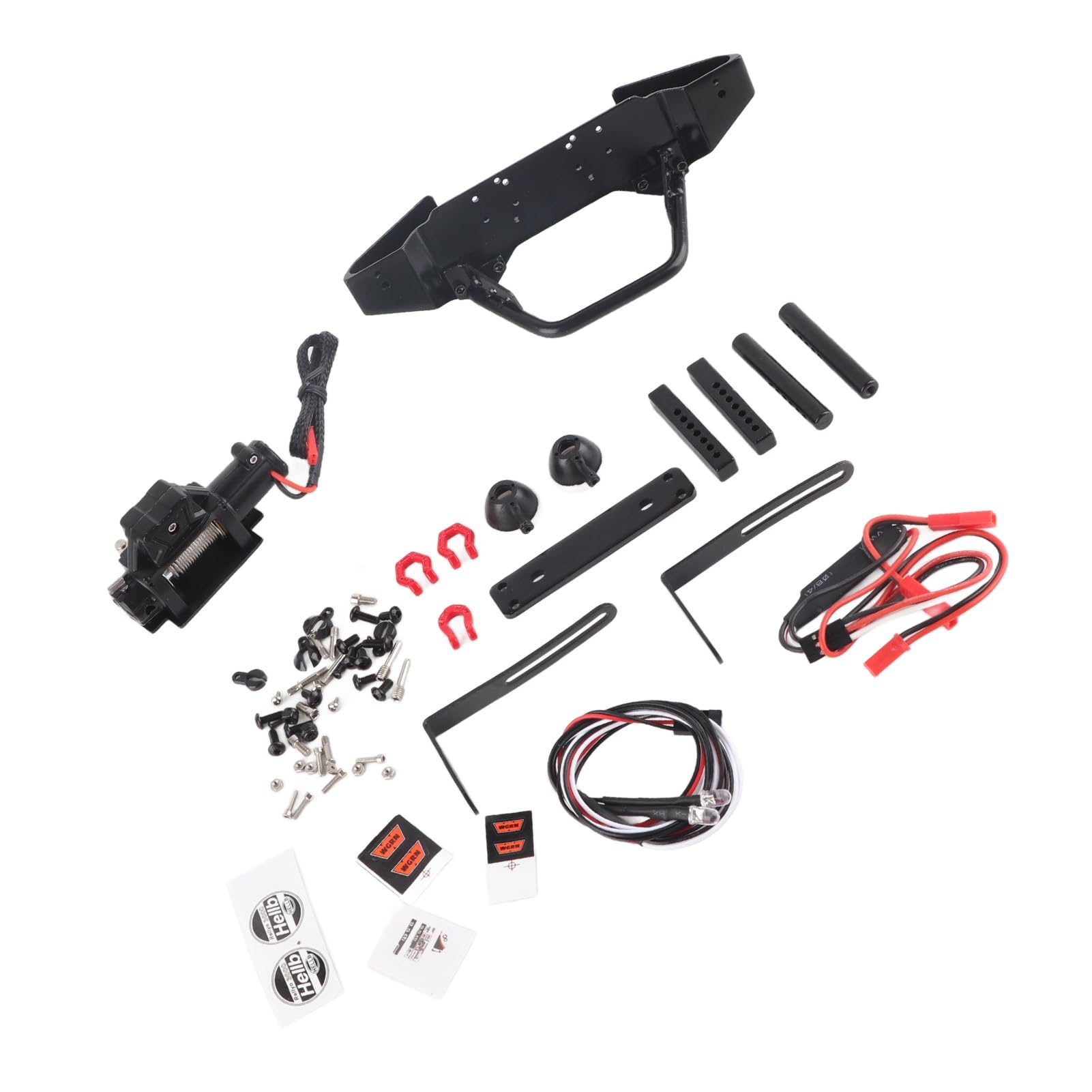 Części samochodowe RC / ‑4/SCX10 II 90046 90047 zestaw świateł do wciągarki przedniej wyciągarki do samochodu