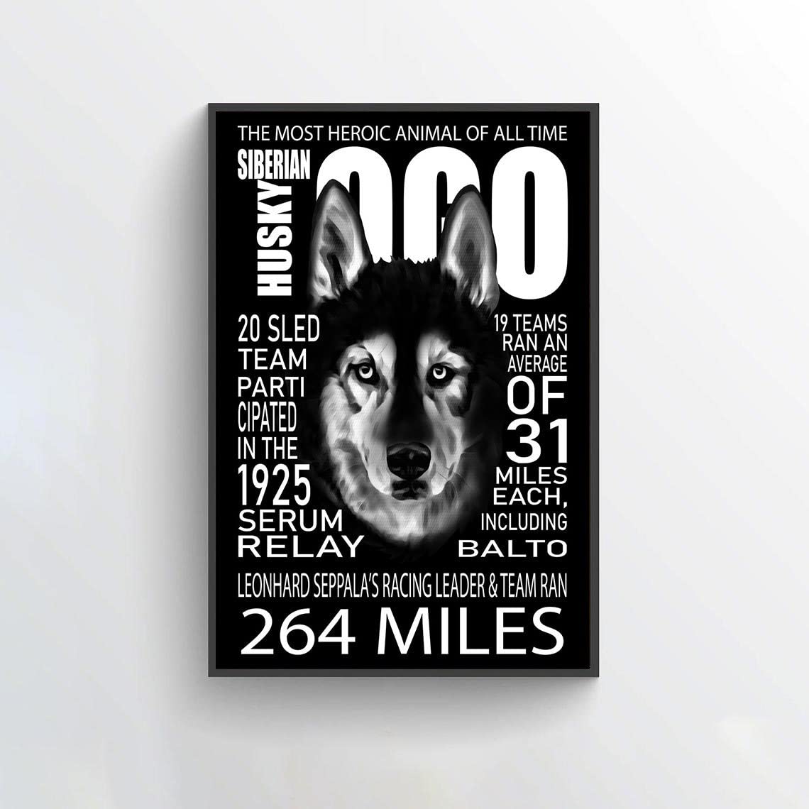 Bioprocess Tinsignu3775 Togo Siberian Husky Dog Decor Metal Sign Tin Sign Decor Poster Wall Art Poster 8X12 Inches