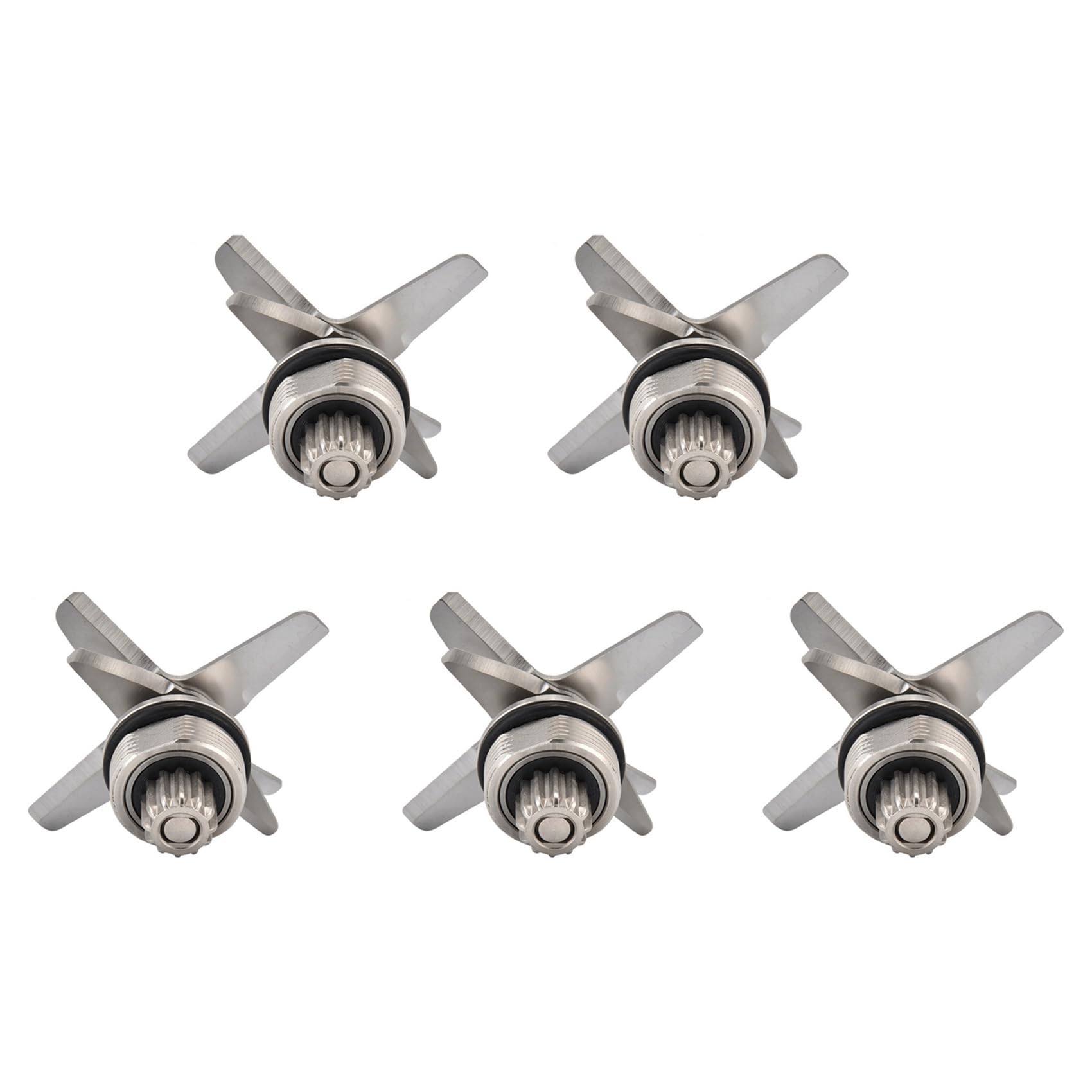 Hndhbfgrt 5X Blenders Blades for TWK TM-767 TM-800-767 -800 Stainless Blade Mixer Spare Parts