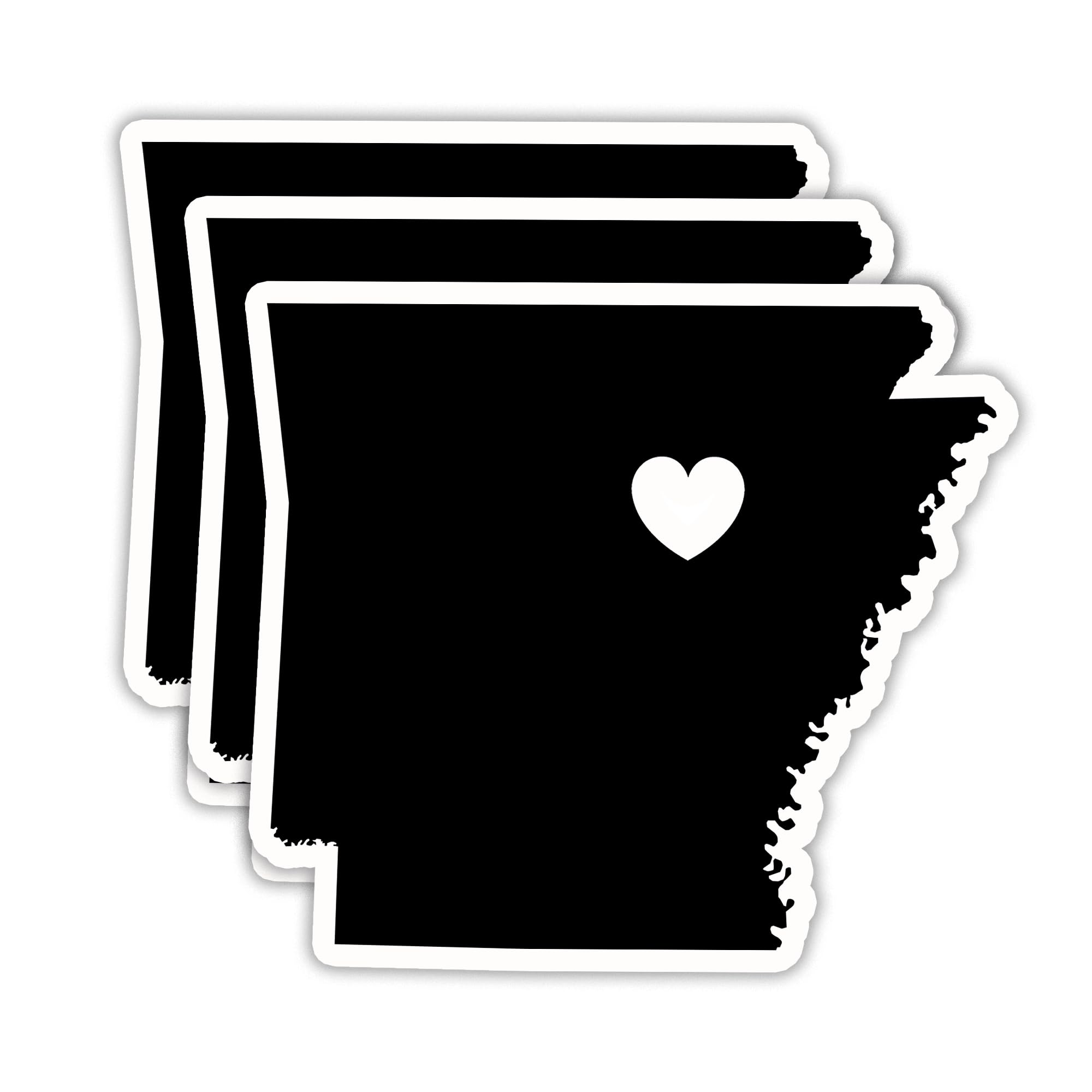 Photo 1 of (3PCS) Arkansas Sticker – Arkansas Map Stickers, US State Waterproof Vinyl Decals for Tumblers, Water Bottles, Laptops, Scrapbooks, Great for Arkansas Lovers, 3" x 2.7"