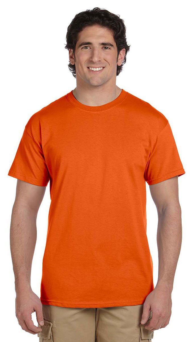 Gildan Men's G2000 Ultra Cotton Adult T-Shirt, Orange, Large