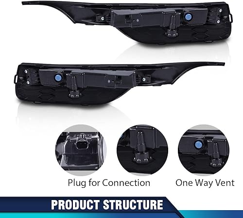 Miniatura 3 de PIT66 Luz antiniebla para parachoques delantero, compatible con Honda Accord Sedan 2016-2017, paquete de 2 lámparas LED para parachoques