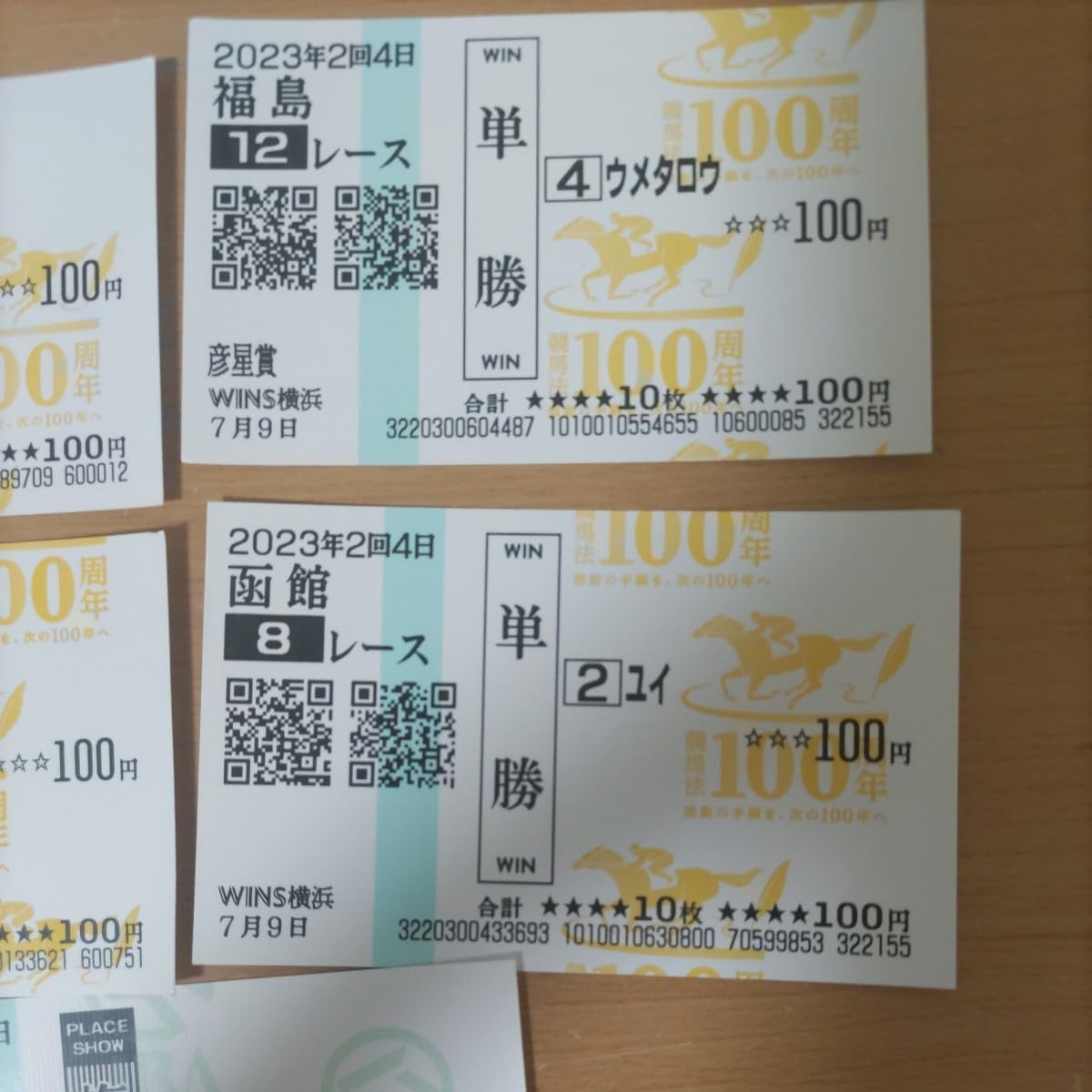 Amazon.co.jp: 競馬 珍名馬券 面白馬券 単勝 名前馬券 リュウ アユ