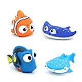 Kid Shower Toy Baby Bath Squirt Toys,Shark Bathtub Water Toys,4pcs Toddlers Infant Swimming Pool Toys,for Birthday Gifts Summer Beach,Pool Activity