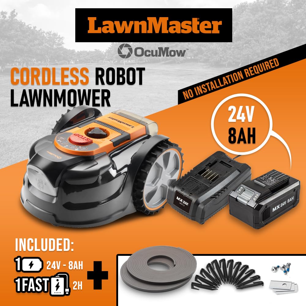 Robot Tondeuse Autonome 24V - 8Ah Double caméra HDR sans Fil périmétrique ? Le Robot Le Plus Simple du marché — vue 2