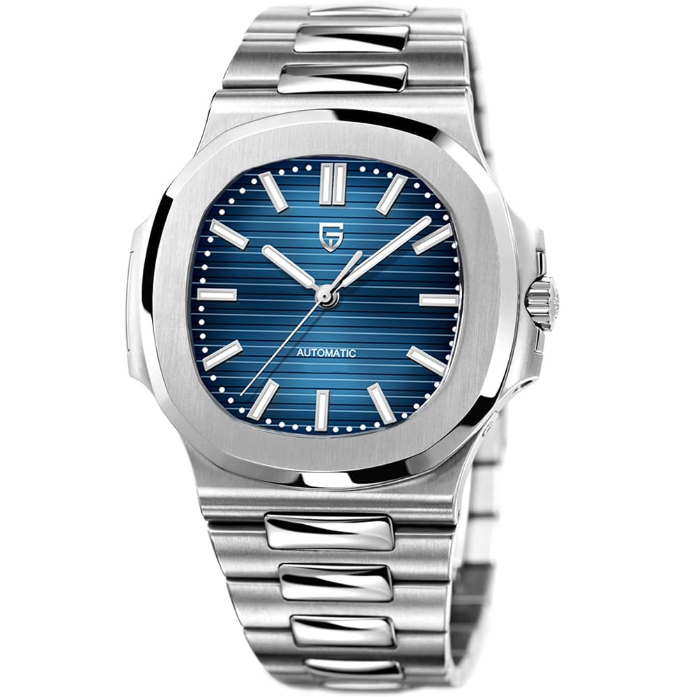 Pagani Design Herrenuhr PD-1728 Himmelblau 40 mm Herrenuhr Edelstahlgehäuse Synthetisches Saphirglas ST16 Chronograph Automatikuhr mit mechanischem Uhrwerk