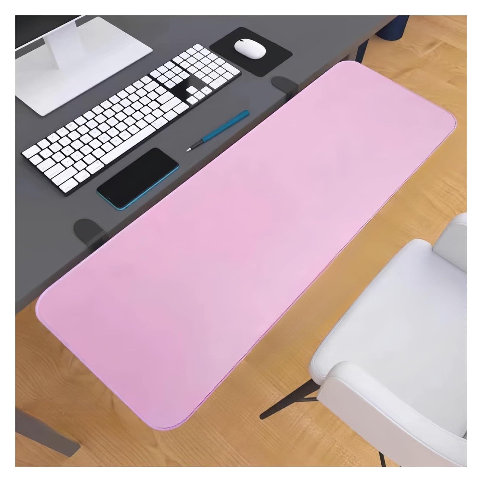 Ergonomics Desk Extender Tray, Desktop Extender Tray Multicolor 24x(52-76) cm Computer Elbow Foldable Keyboard(Roze,24 * 60cm)