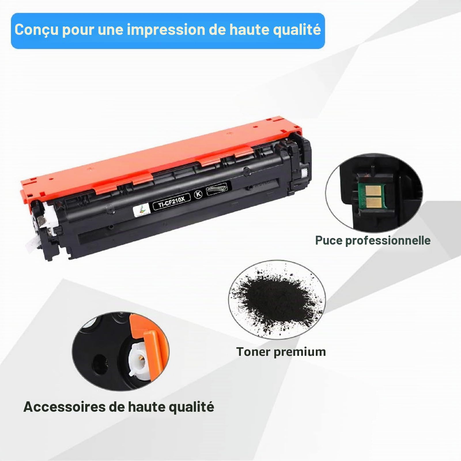 131A 131X Toner Compatible pour HP LaserJet Pro 200 Color MFP M276nw