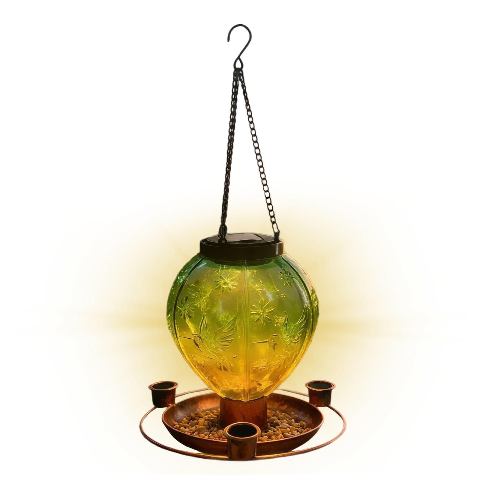 Solar Light karmnik dla ptaków balon na gorące powietrze kształt ganek