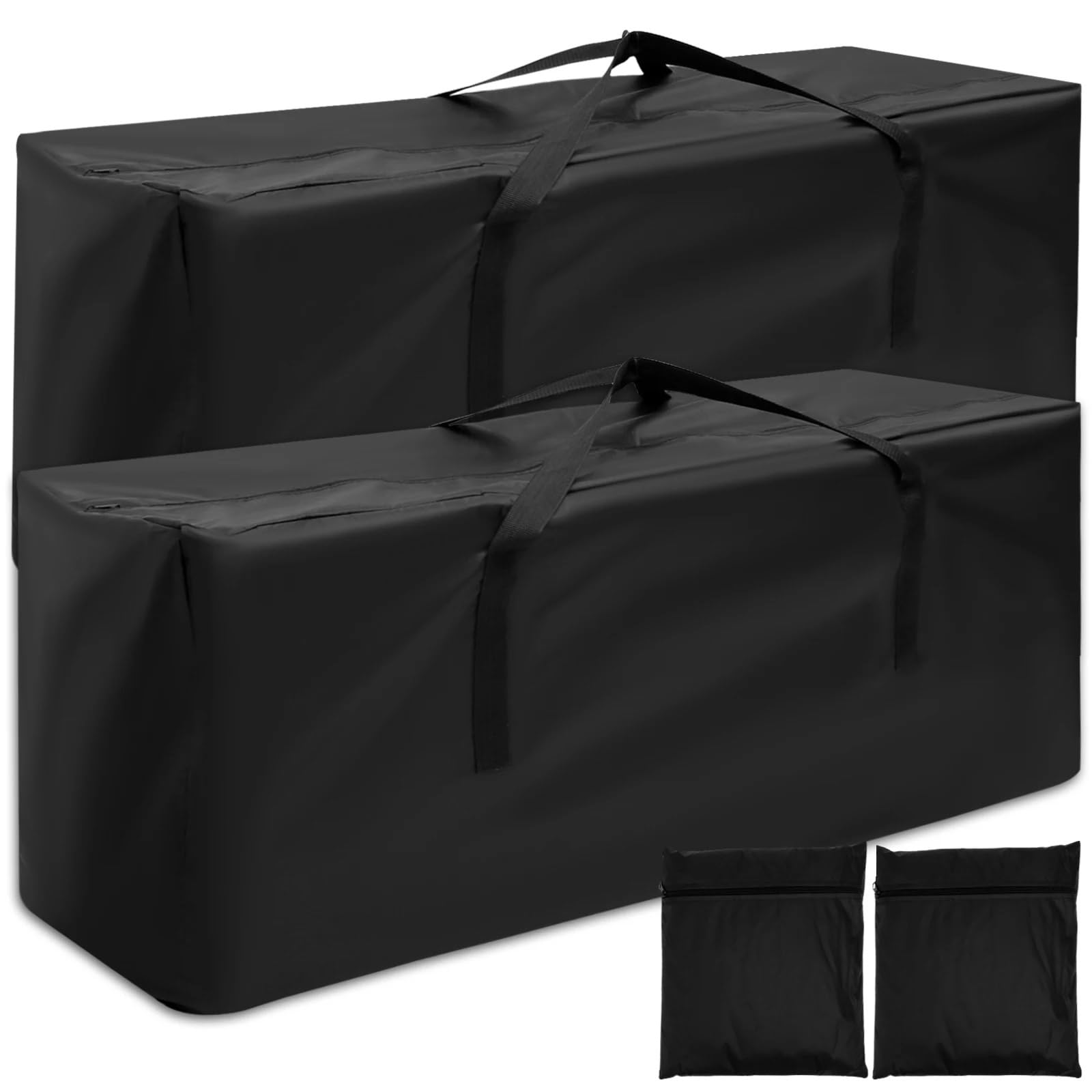 2 pezzi borsa portaoggetti for mobili impermeabile in tessuto Oxford borse for da esterno a prova di strappo for cuscino giardino Per Cuscini(173x76x51cm)