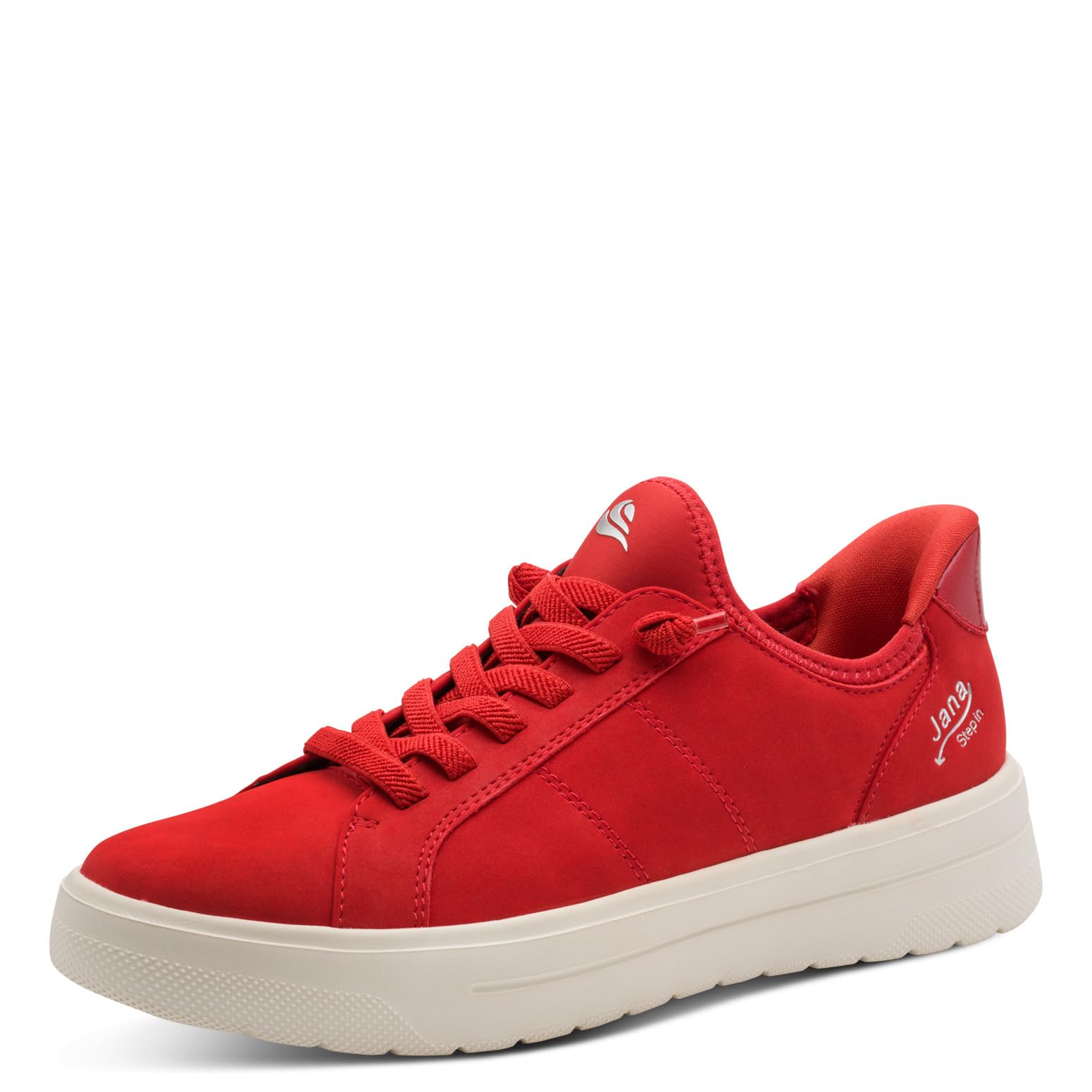 Jana Women's Low Vegan 8-23764-45 Trainers, Red, 41 EU