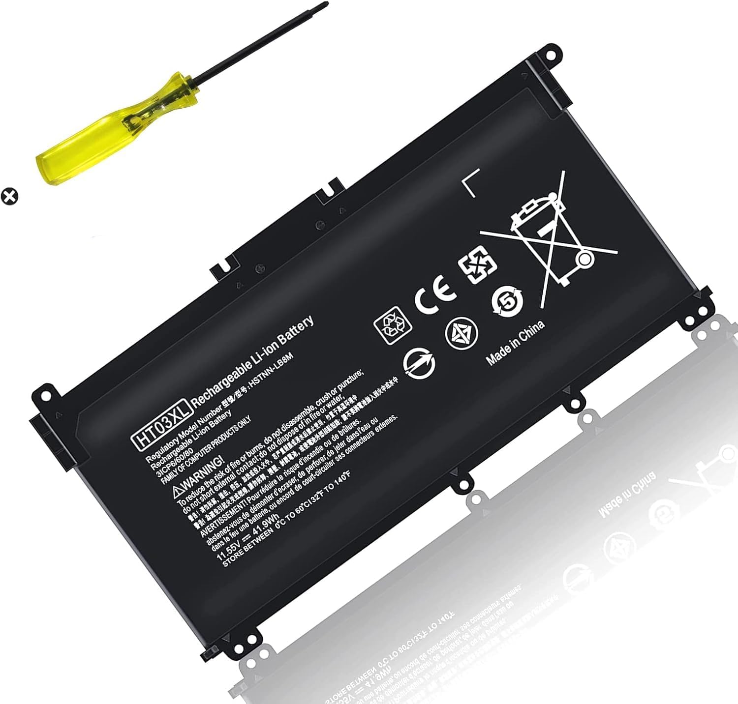 TSKYBEAR HTO3XL Laptop L11119-855 HT03XL Battery Compatible with HP Pavilion 14 15 17 15-CS 15-DA 15-DB Series 15-DA0012DX 14-CE0068ST 15-CS3073CL 15-CS3153CL 15-CS2064ST 15-DA0014DX HT03041XL
